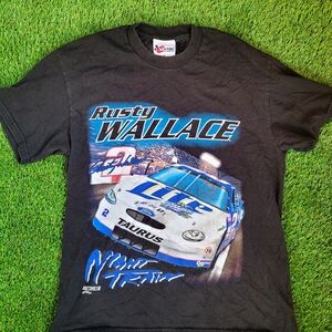 Chase Authentics Black Rusty Wallace Racing Tee